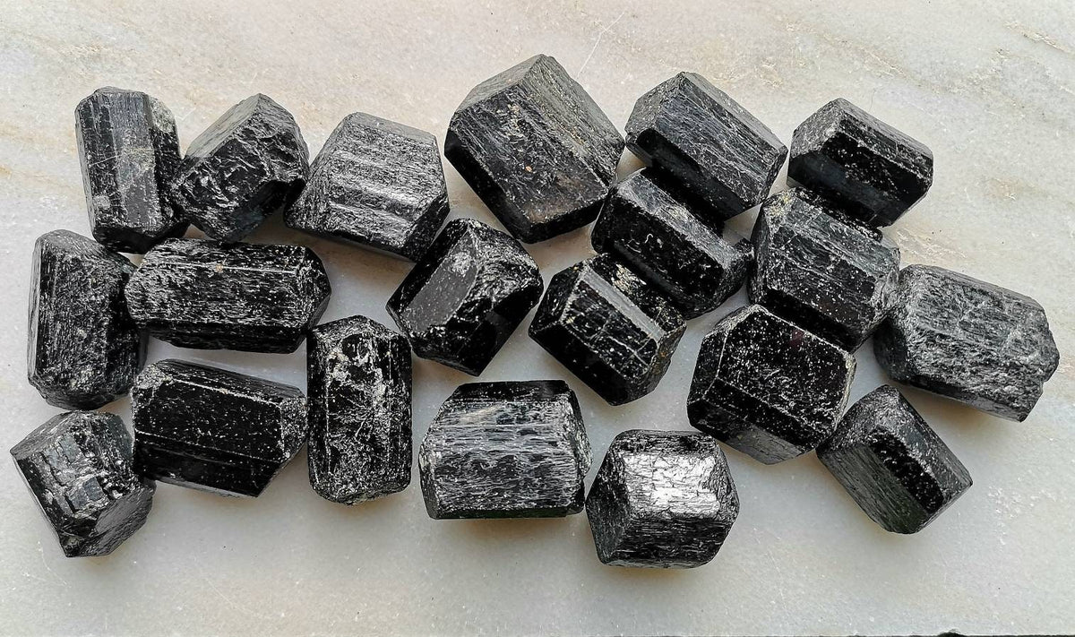 Double Point Black Tourmaline Crystal, Ethically Sourced, Crystal for Protection, UK Reiki Healing Stone, Metaphysical Shop, Root Chakra