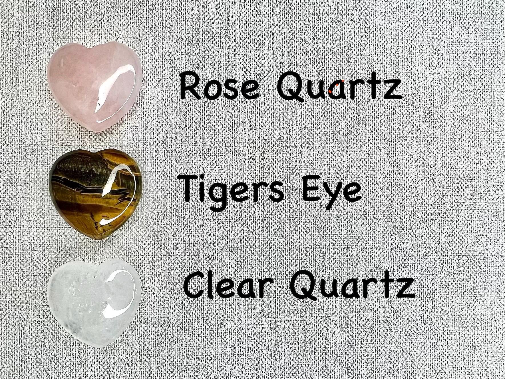 Crystal Heart Pocket Hug for Dad, Crystal letterbox gift, Thinking of you present, Gift Card Poem, Choose Crystal Type, Metaphysical UK Shop