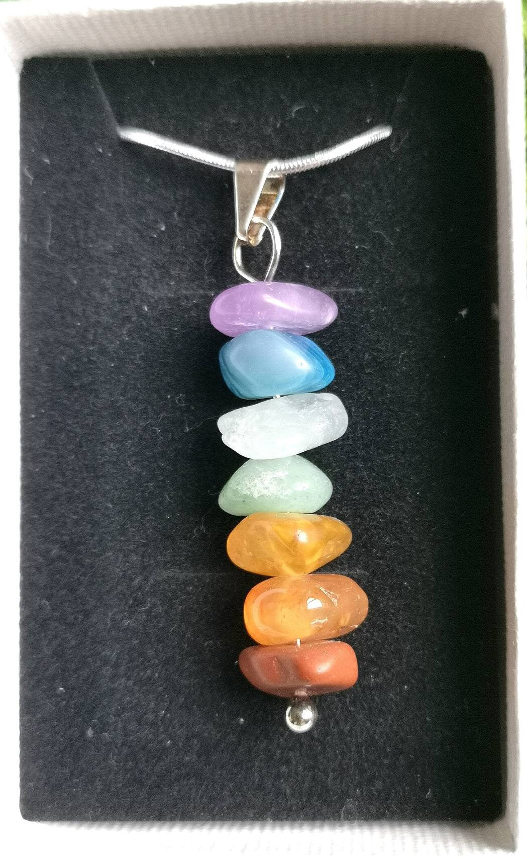 Beautiful Chakra Stones on silver chains, Crystal Necklaces, Crystal Jewellery, Ethically Sourced UK, Valentines Gift for her