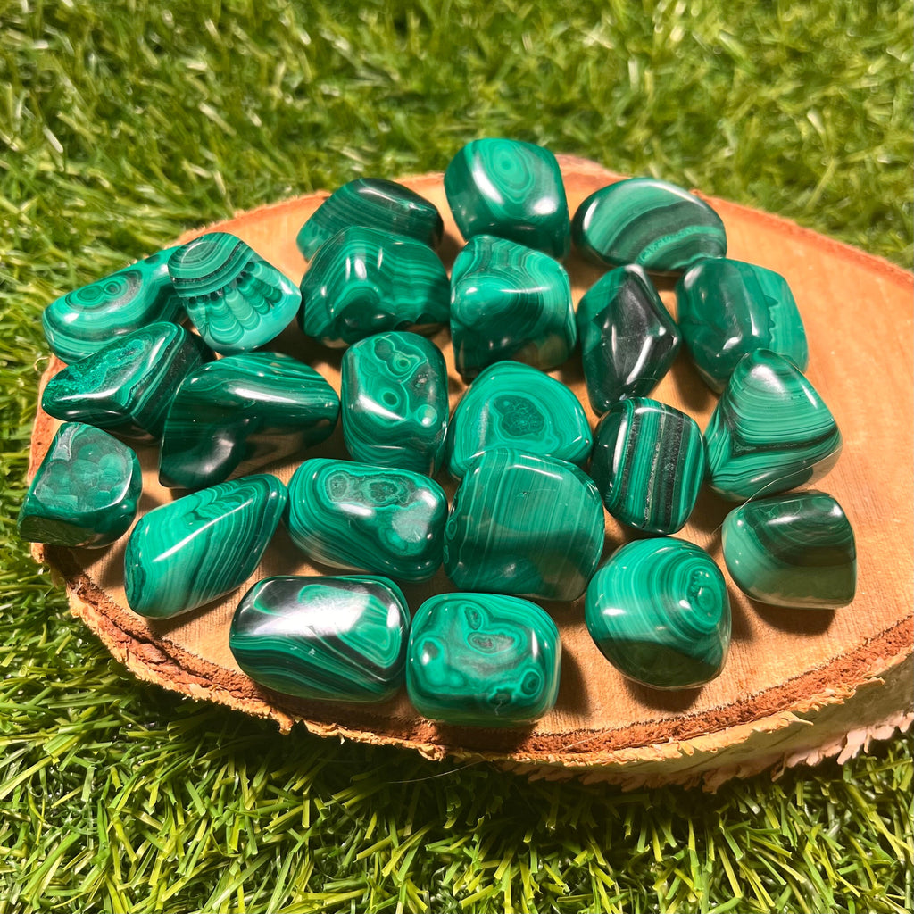 Malachite Tumblestones, Transformation Crystal, Heart Chakra Healer, Ethically Sourced UK Crystals